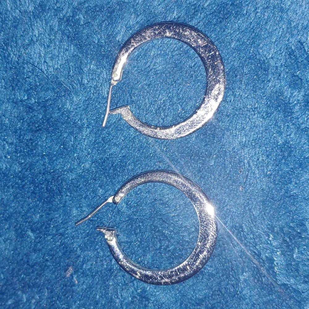 Silver hoops